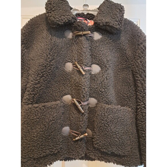 New Tommy Hilfiger Black Sherpa Toggle & Zip Lined Jacket Size XS MSRP $159 - Picture 3 of 16
